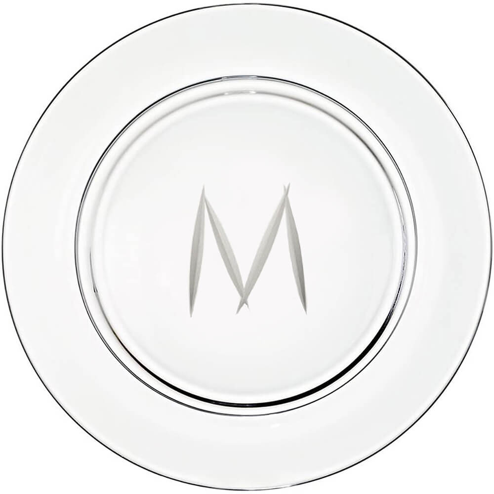 Presentation plate "M" monogram | Alphabetum collection