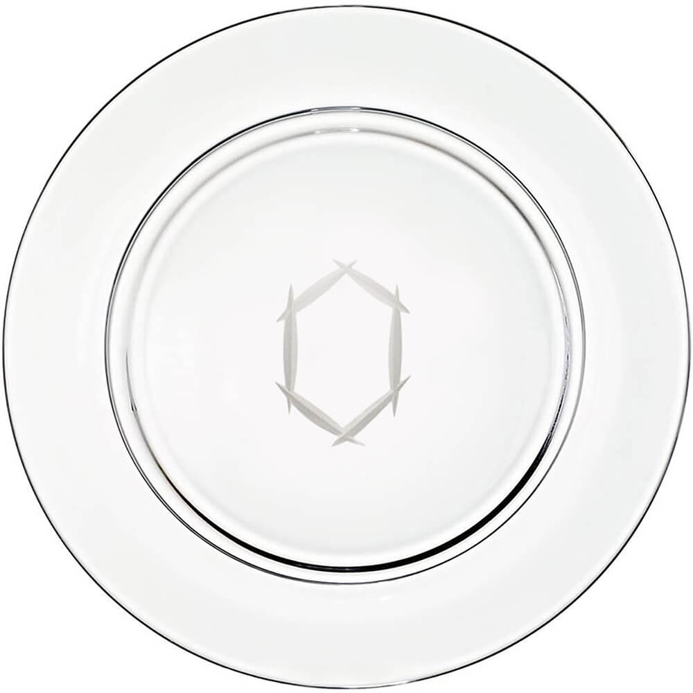 Presentation plate "O" monogram | Alphabetum collection